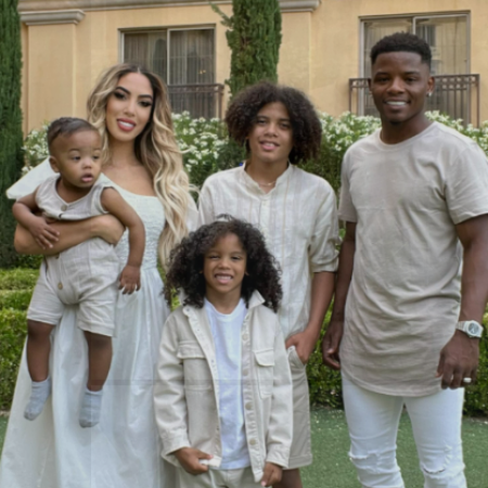 Marco Hall with his family. 